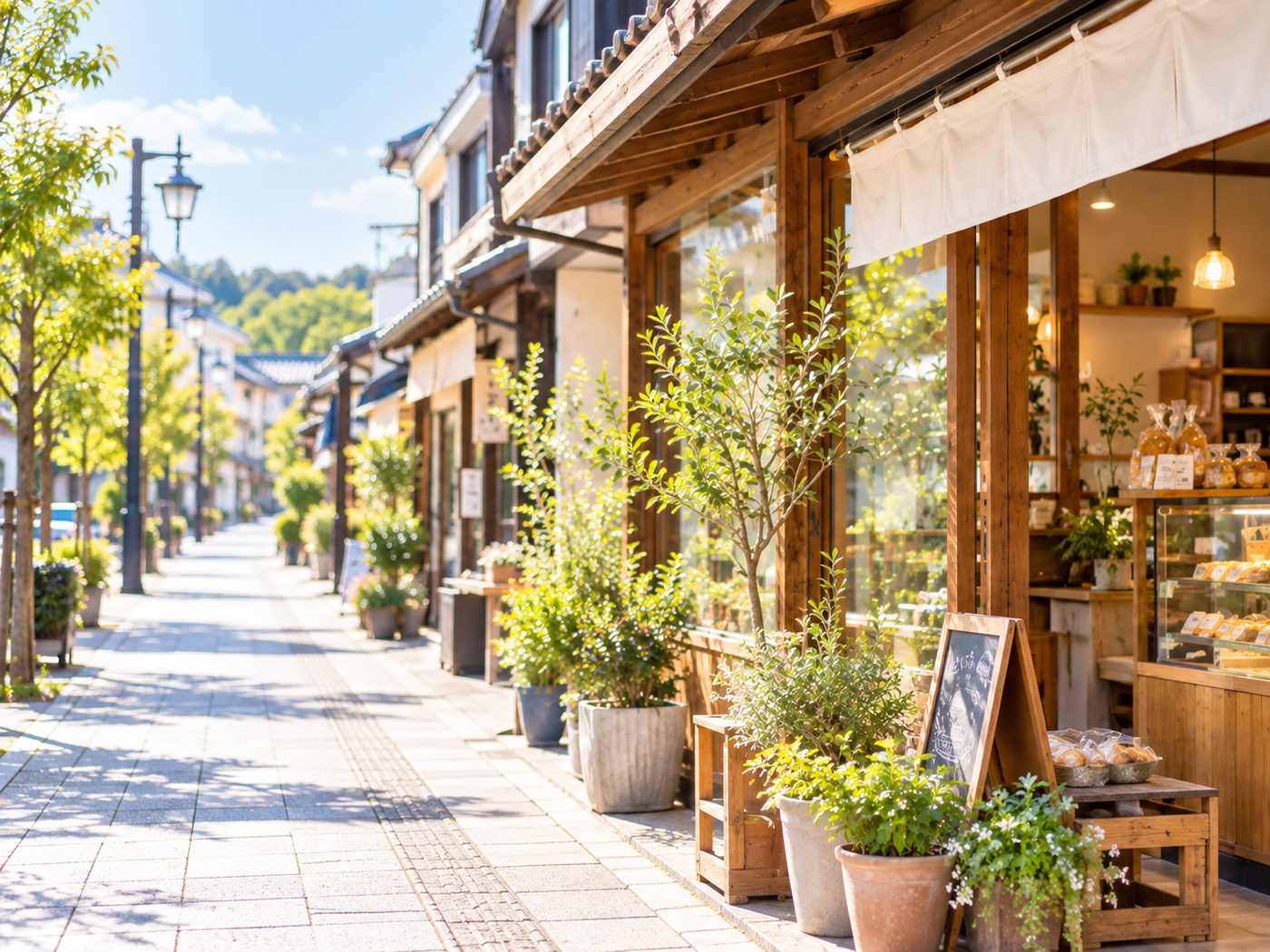 店舗で相談する様子